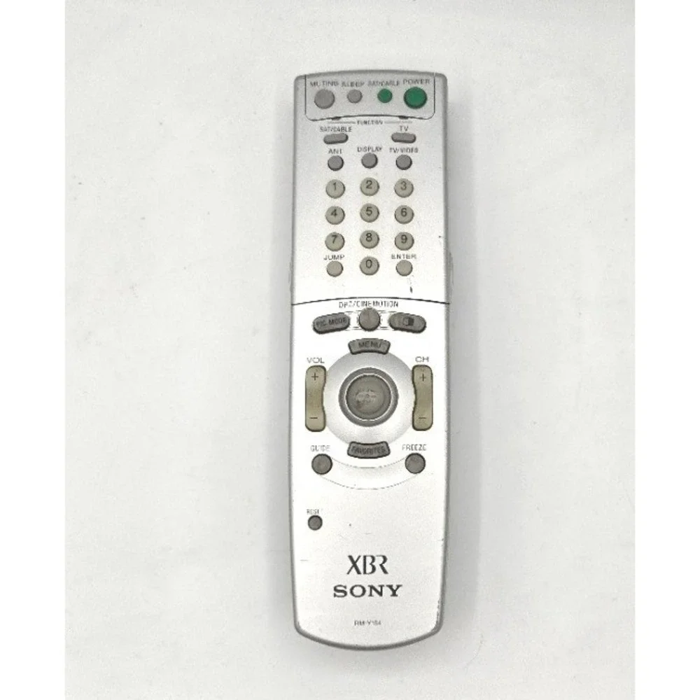 Sony XBR RM-Y184 TV Remote Control Silver OEM Replacement Tested